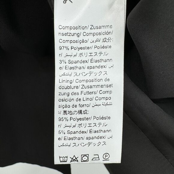 AEL Vintage Embellished Blazer Dress XS Black A-Line Notched Collar Cocktail - Picture 10 of 15